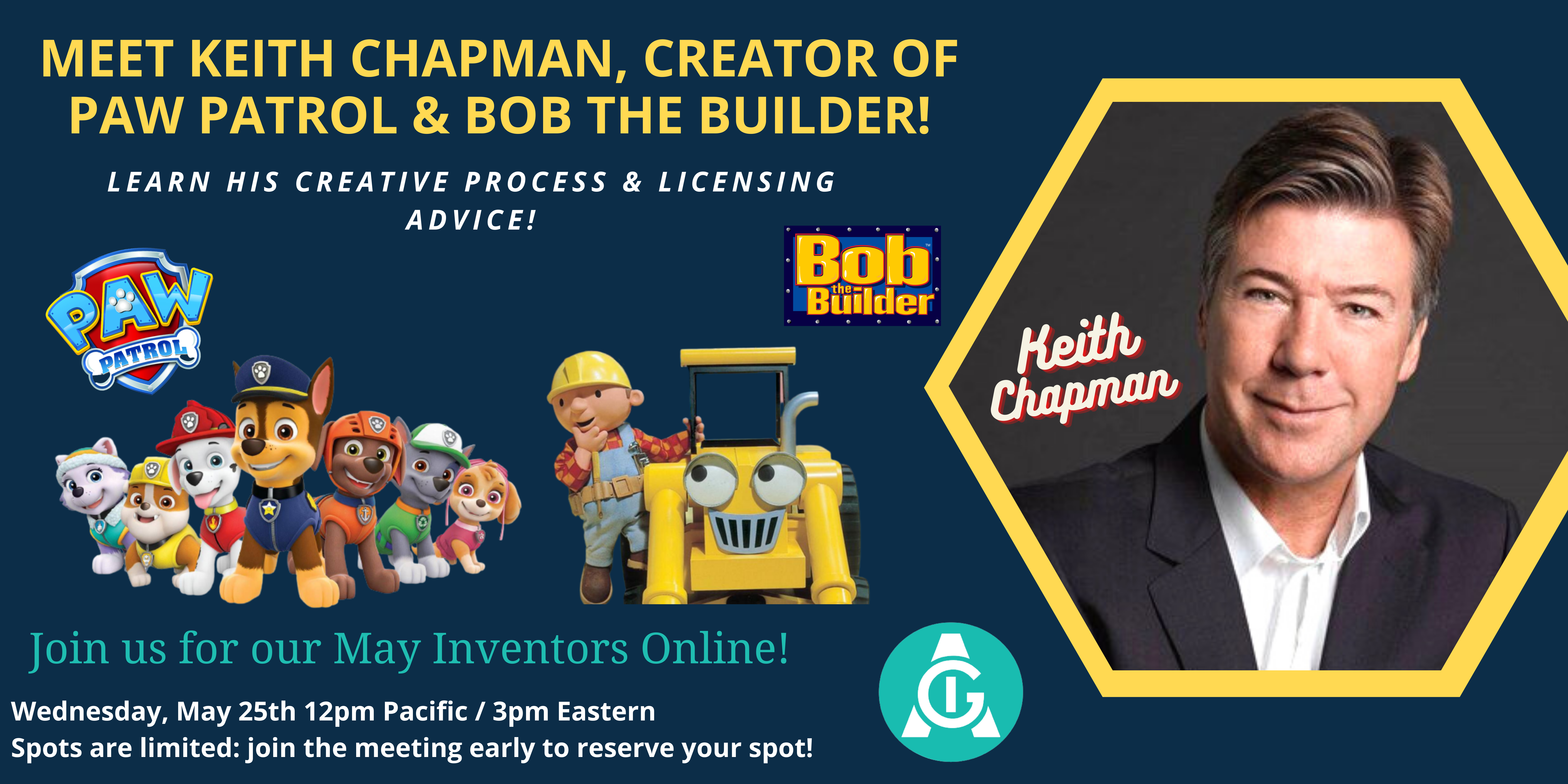 <h3><strong>Meet Keith Chapman, the Creator of PAW Patrol & Bob the Builder!</strong></h3>